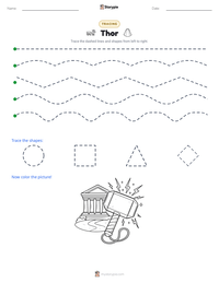 Thor printable worksheet preview