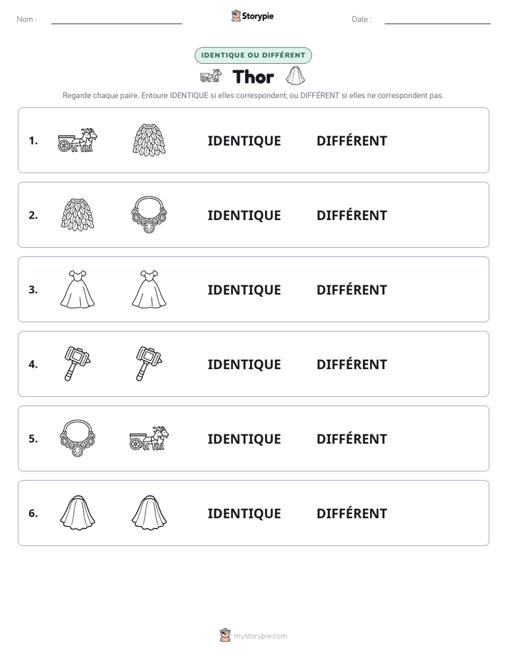 Identique ou Différent