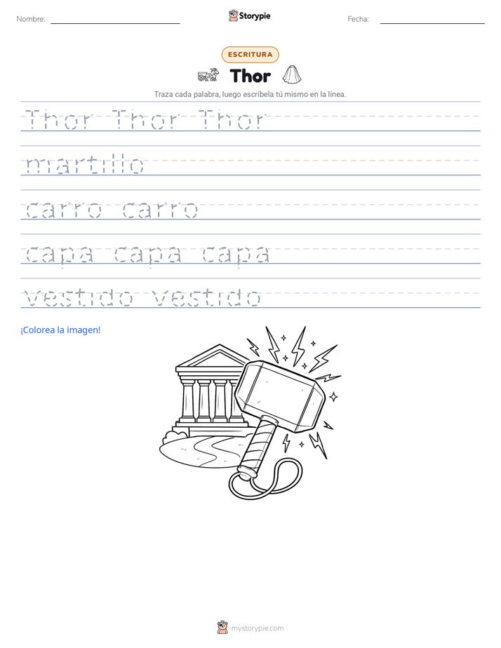 Práctica de Escritura