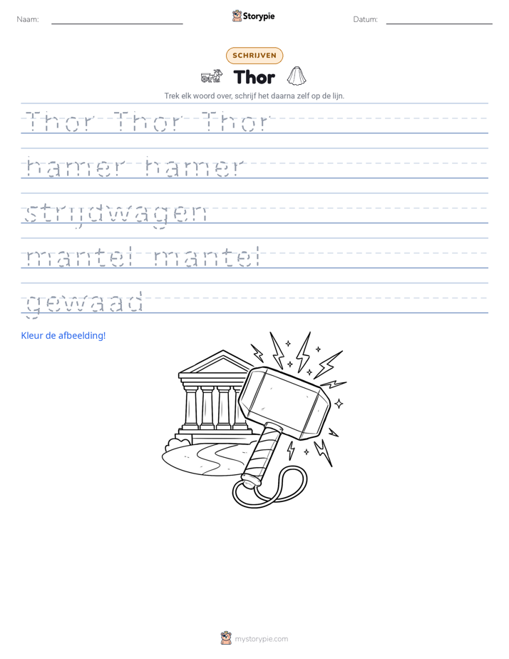 Schrijf Oefening