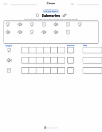 Submarine printable worksheet preview