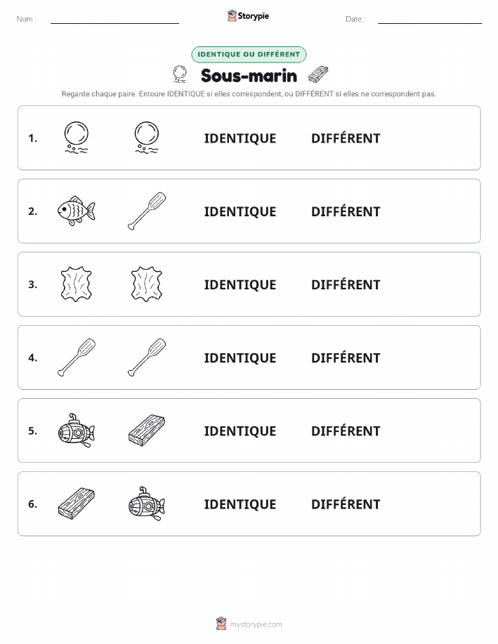 Identique ou Différent