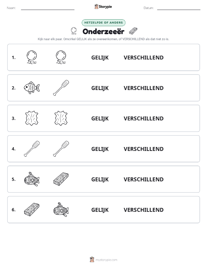 Zelfde of Verschillend