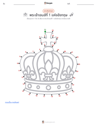 พระเจ้าเจมส์ที่ 1 แห่งอังกฤษ ตัวอย่างแบบฝึกหัดที่พิมพ์ได้