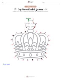 İngiltere Kralı I. James yazdırılabilir çalışma sayfası önizlemesi