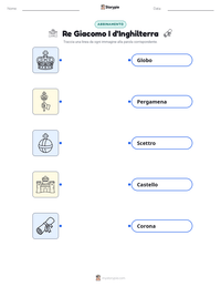 Anteprima della scheda stampabile di Re Giacomo I d'Inghilterra
