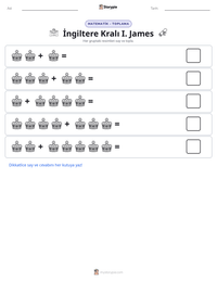 İngiltere Kralı I. James yazdırılabilir çalışma sayfası önizlemesi