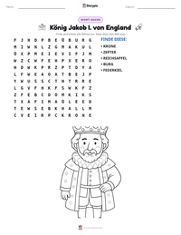 König Jakob I. von England druckbare Arbeitsblatt Vorschau
