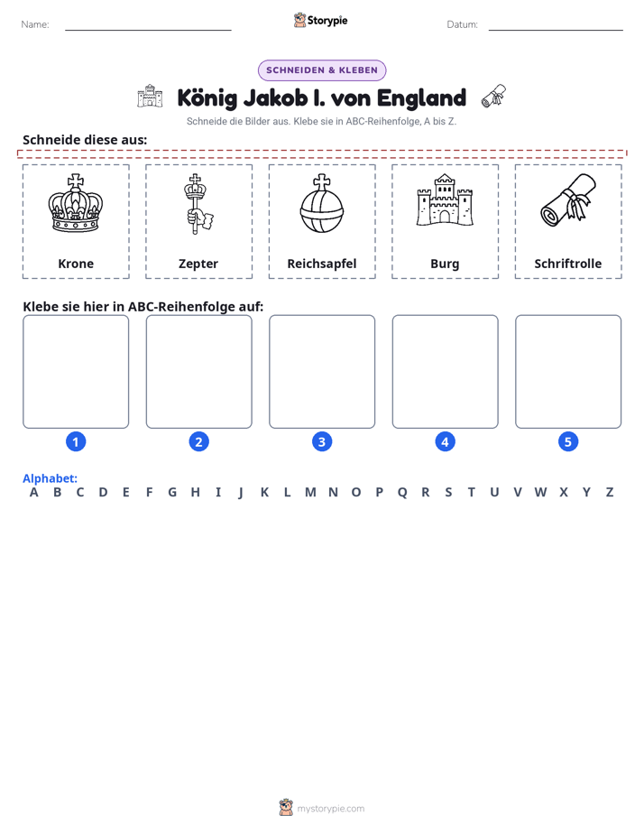 Schneiden & Einfügen Alphabet