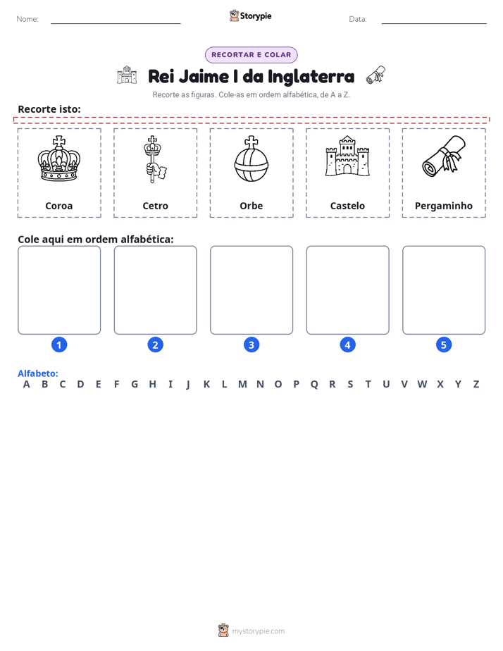 Recortar & Colar Alfabeto