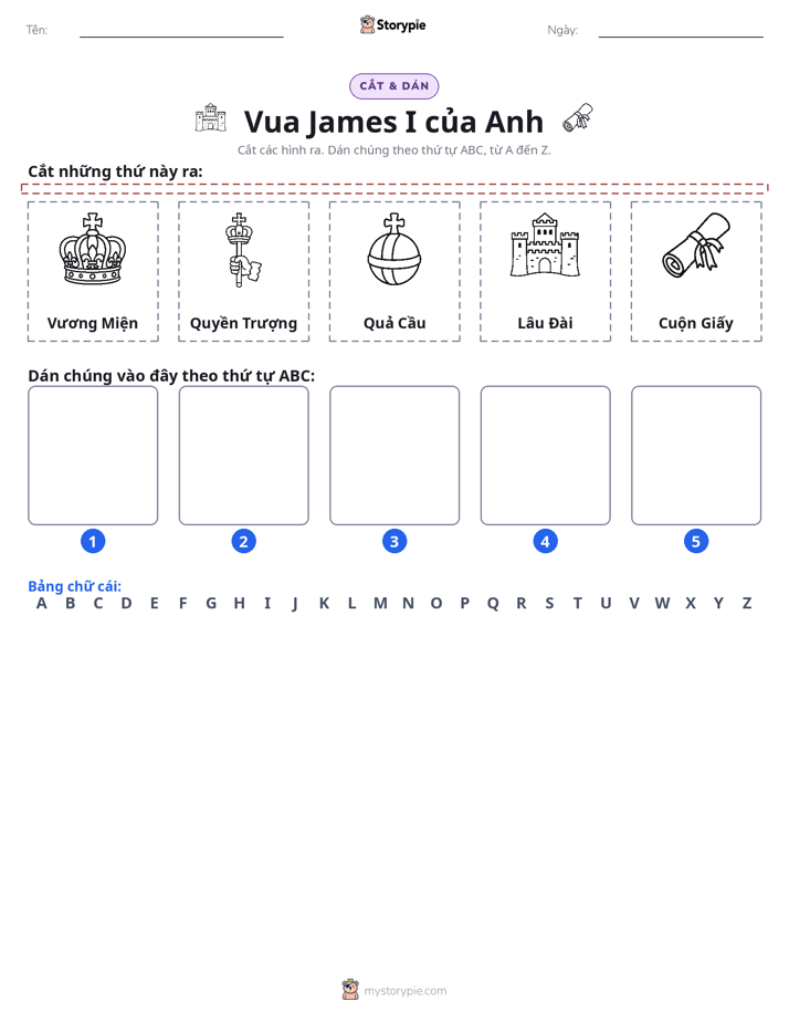 Cắt & Dán Chữ Cái