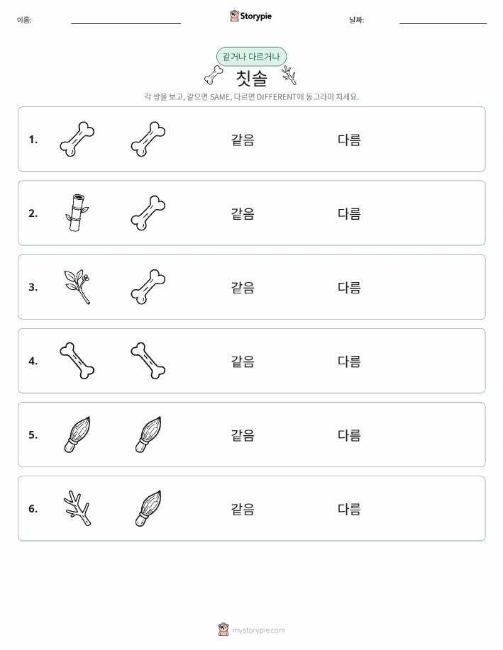 같은 것 또는 다른 것