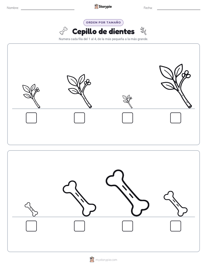 Orden de Tamaños