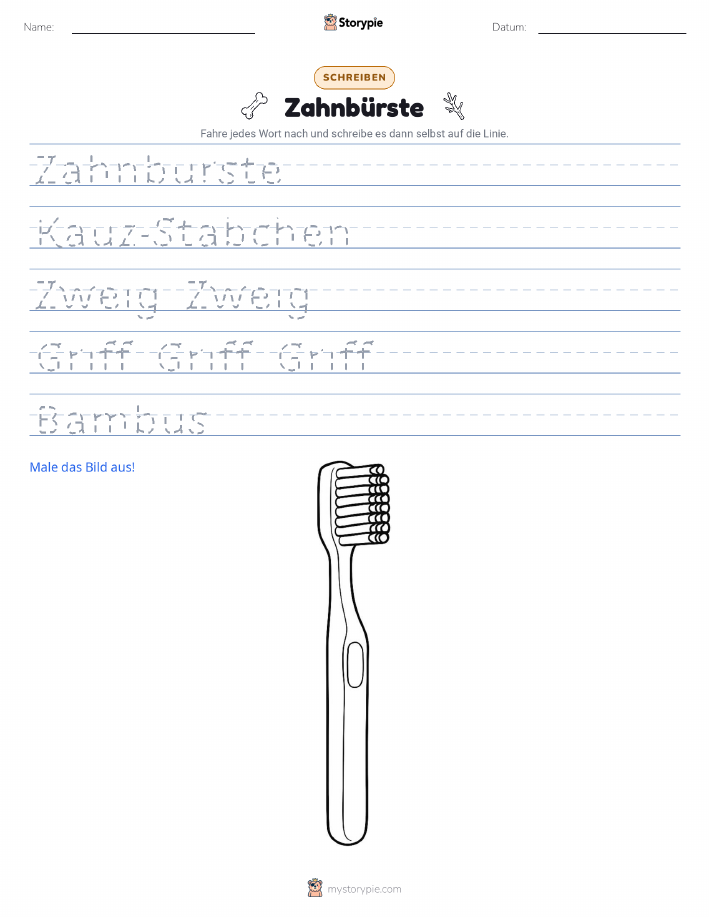 Schreibübung