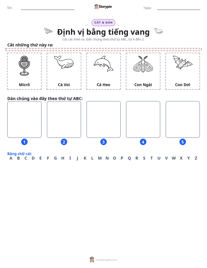 Cắt & Dán Chữ Cái