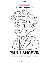 Vista previa de la hoja de trabajo imprimible de Paul Langevin