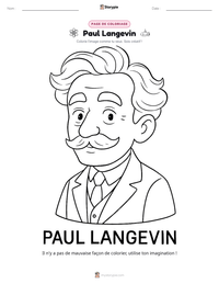 Aperçu de la feuille de travail imprimable Paul Langevin