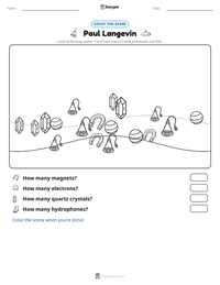 Paul Langevin printable worksheet preview