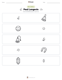 Paul Langevin printable worksheet preview