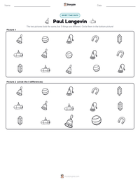 Paul Langevin printable worksheet preview