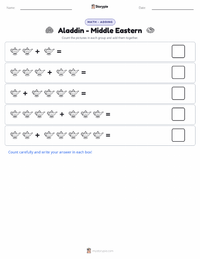 Aladdin - Middle Eastern printable worksheet preview