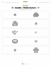 Aladdin - Middle Eastern printable worksheet preview