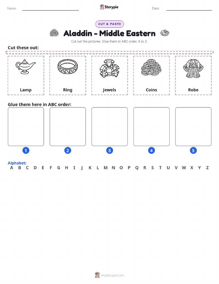 Cut & Paste Alphabet