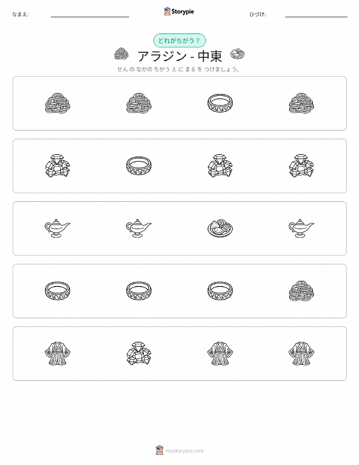 異なるものを見つけよう