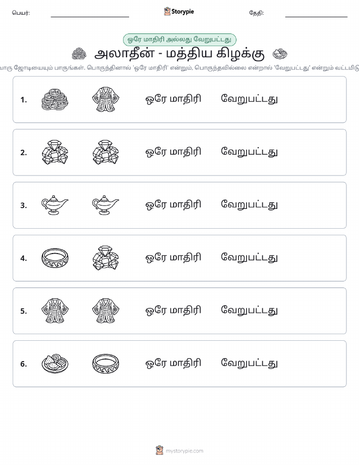 அதே அல்லது மாறுபட்டது