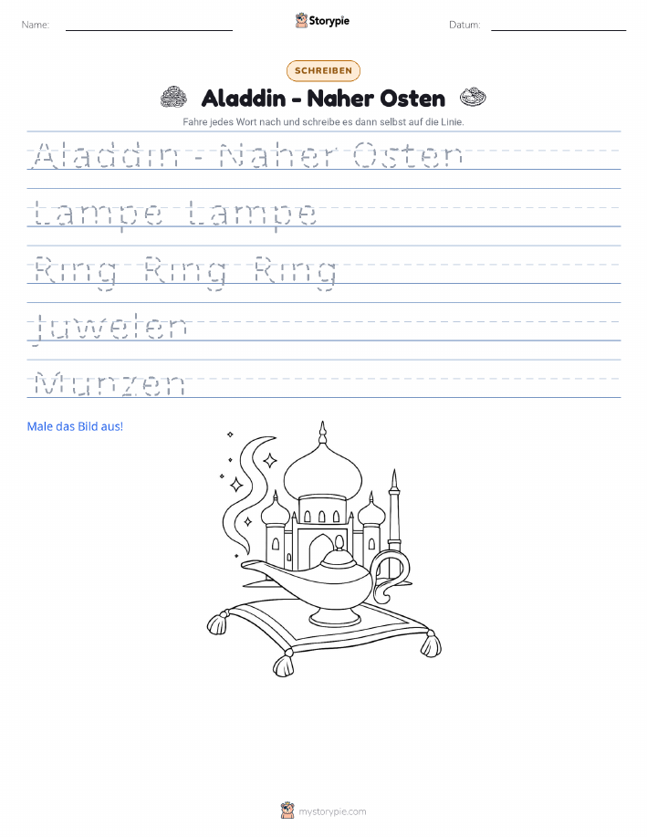 Schreibübung