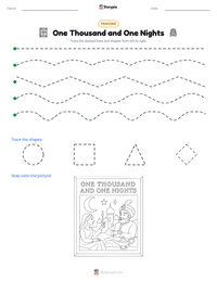 One Thousand and One Nights printable worksheet preview