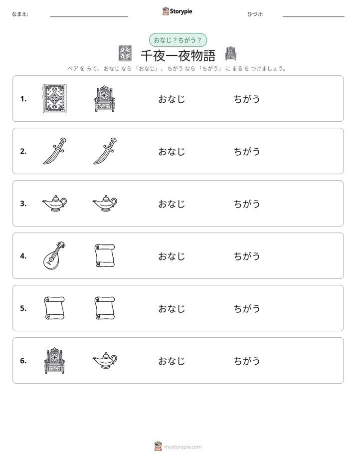 同じか違うか