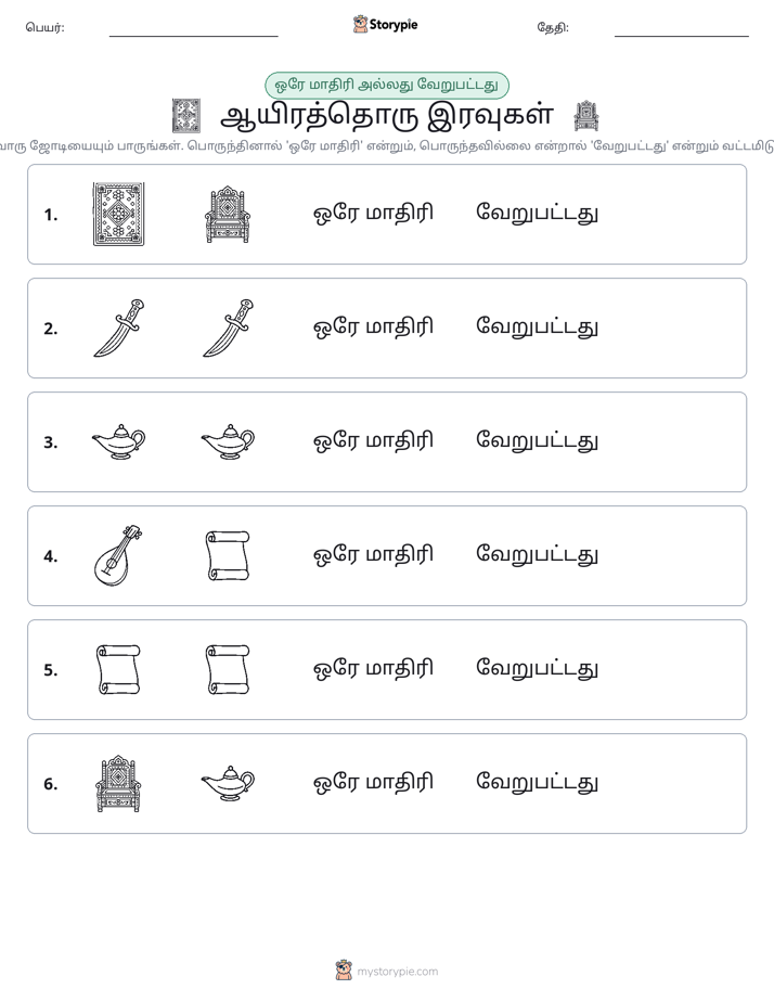 அதே அல்லது மாறுபட்டது