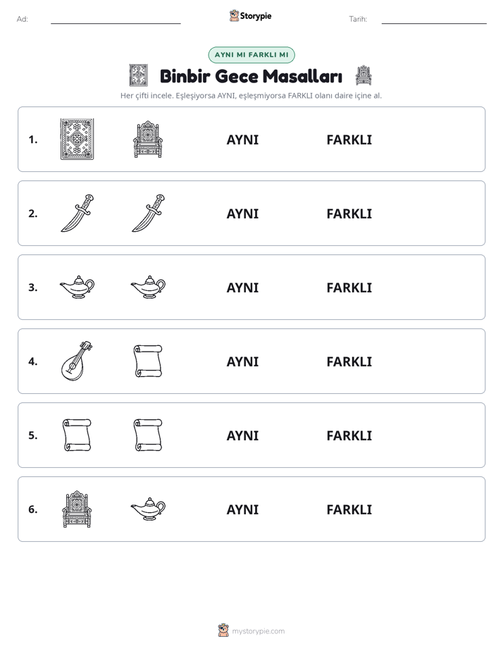 Aynı mı Farklı mı