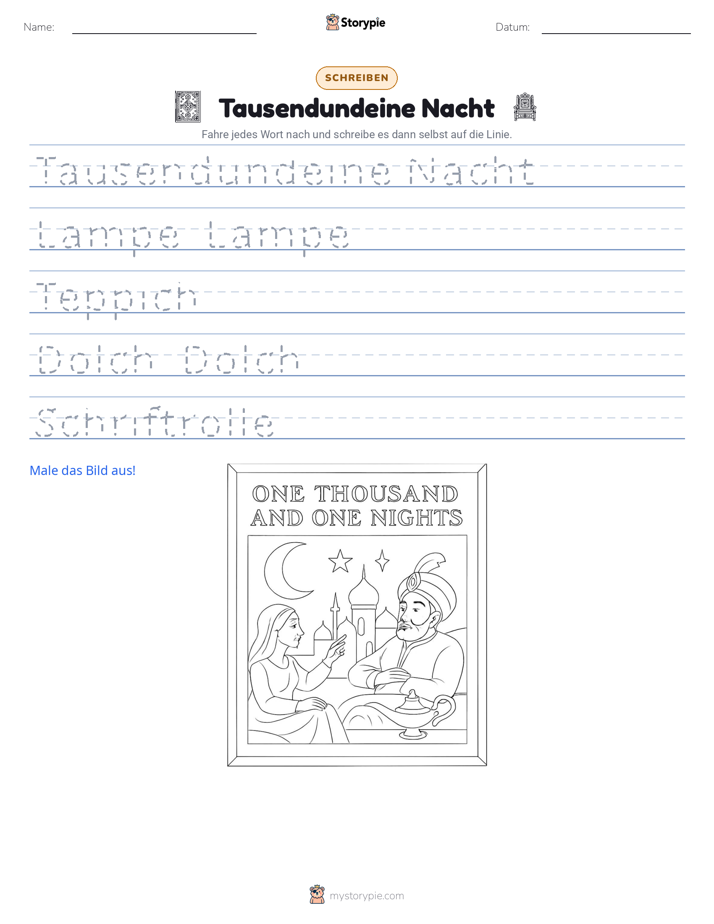 Schreibübung