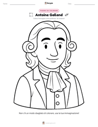 Anteprima della scheda stampabile di Antoine Galland