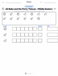 Ali Baba and the Forty Thieves - Middle Eastern printable worksheet preview