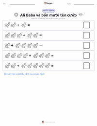Xem trước tài liệu in sẵn Ali Baba và bốn mươi tên cướp - Trung Đông