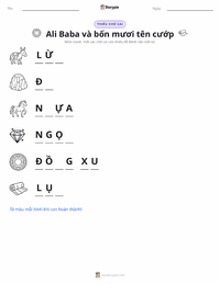 Xem trước tài liệu in sẵn Ali Baba và bốn mươi tên cướp - Trung Đông