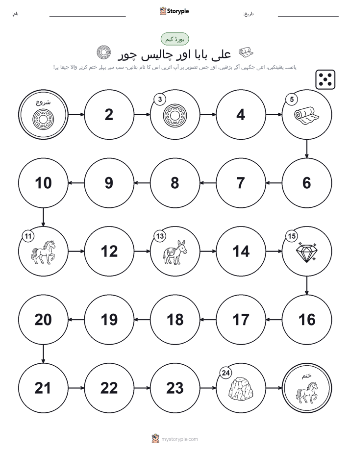 رول اور منتقل کریں کھیل
