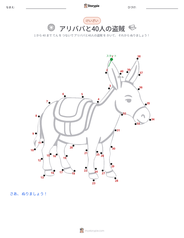 点つなぎ