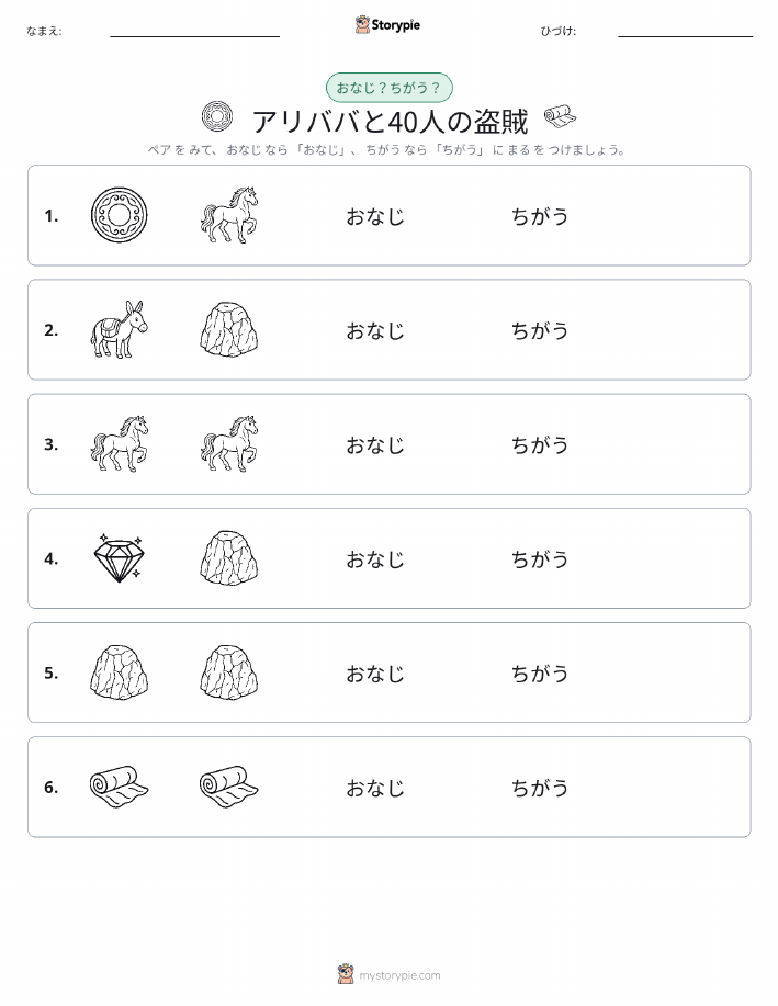 同じか違うか