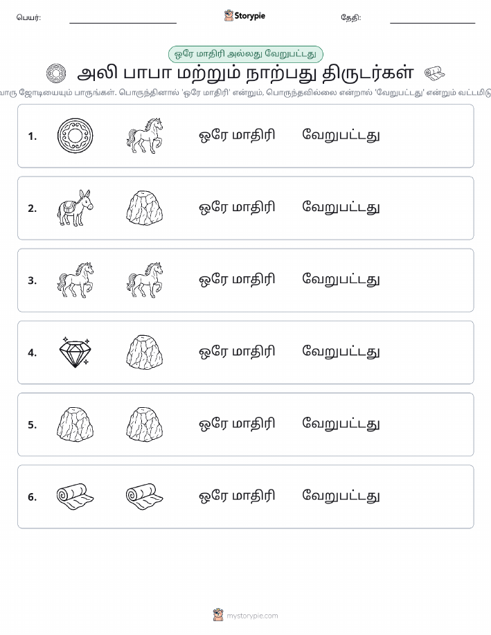 அதே அல்லது மாறுபட்டது