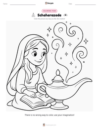 Scheherazade printable worksheet preview