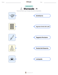 Anteprima della scheda stampabile di Sherazade