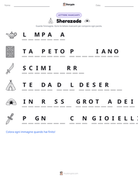 Anteprima della scheda stampabile di Sherazade