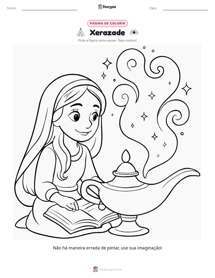 Página para colorir