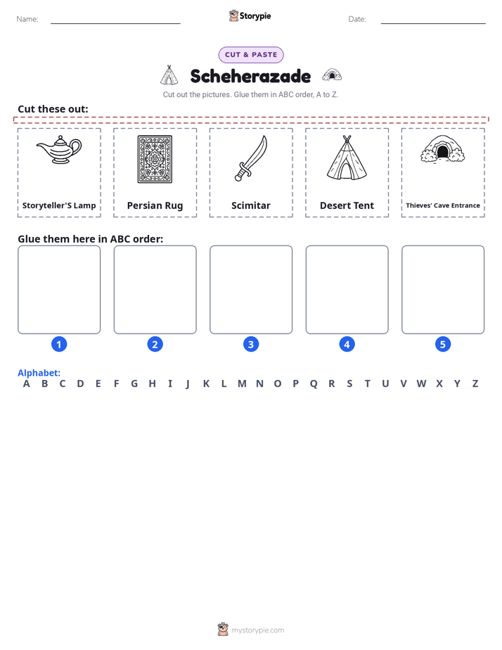 Cut & Paste Alphabet