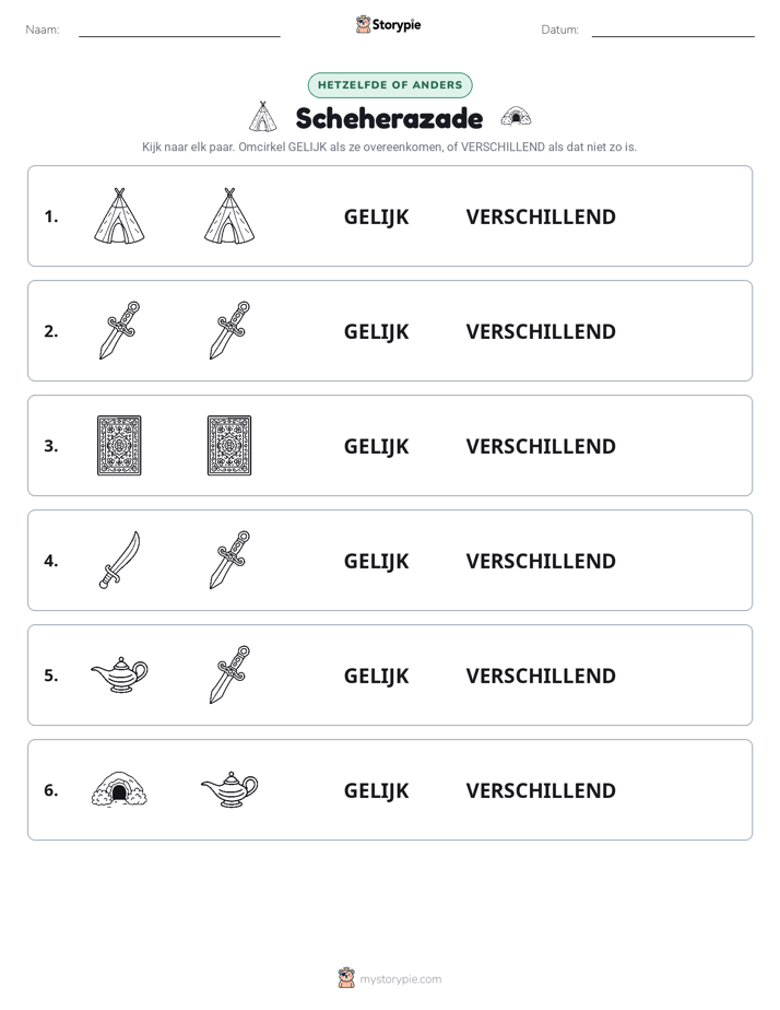 Zelfde of Verschillend