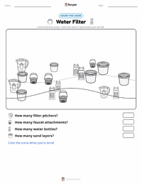 Water Filter printable worksheet preview